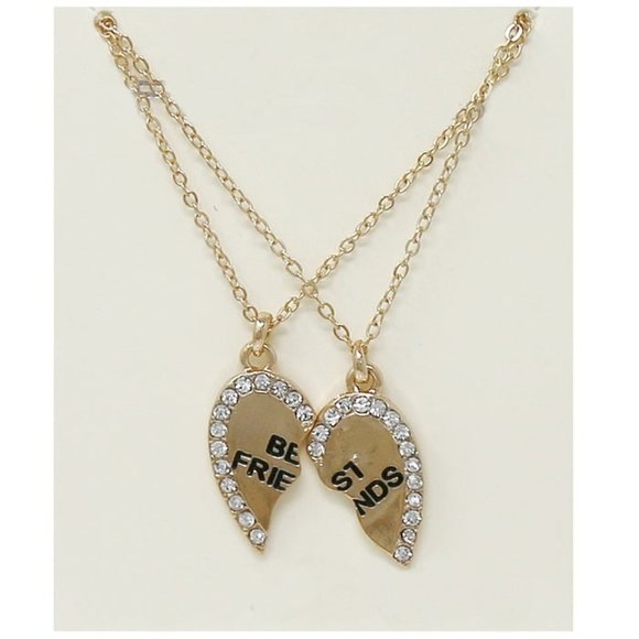 Jewelry Set Of Bff Best Friends Necklaces Gold New Poshmark